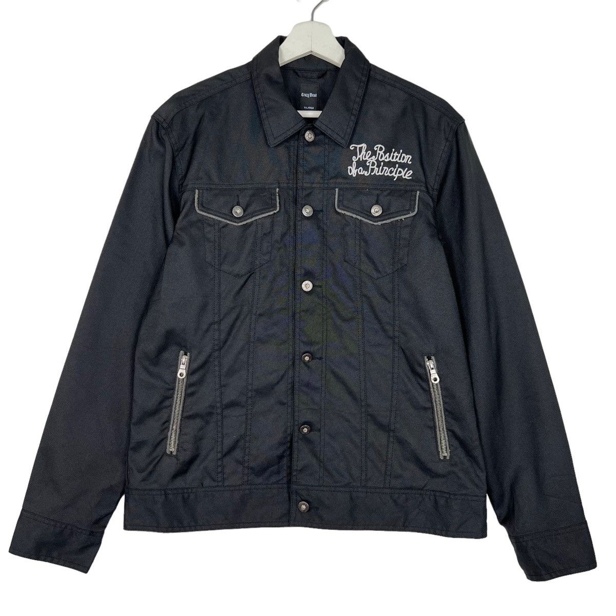 Hysteric Glamour 🔥 CRAZY DEVIL COATED TRUCKER JACKET Size US L / EU 52-54 / 3 - 2 Thumbnail
