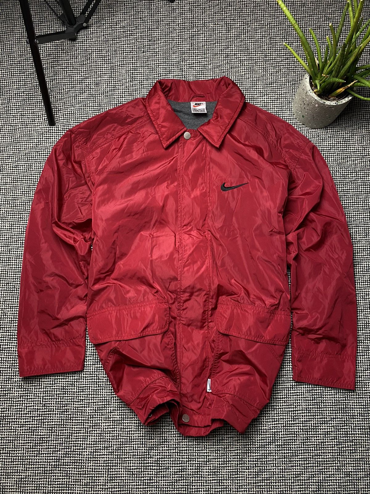 Nike × Vintage Nike vintage jacket big swoosh y2k Size US S / EU 44-46 / 1 - 1 Thumbnail