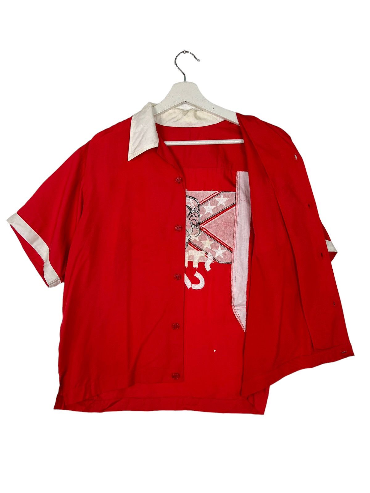 Japanese Brand 🔥 80s VINTAGE STRAY CATS BOWLING SHIRT Size US M / EU 48-50 / 2 - 7 Thumbnail