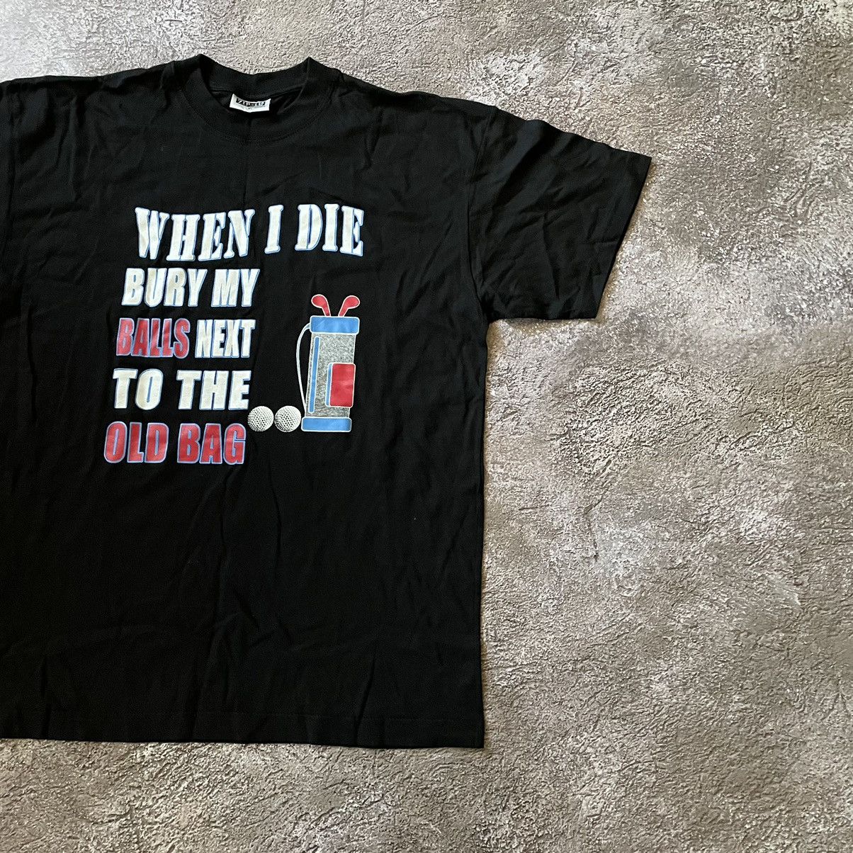Vintage Vintage Y2K ADULT “ When I Die Bury My Balls “Buymypiece Tee Size US XL / EU 56 / 4 - 3 Thumbnail