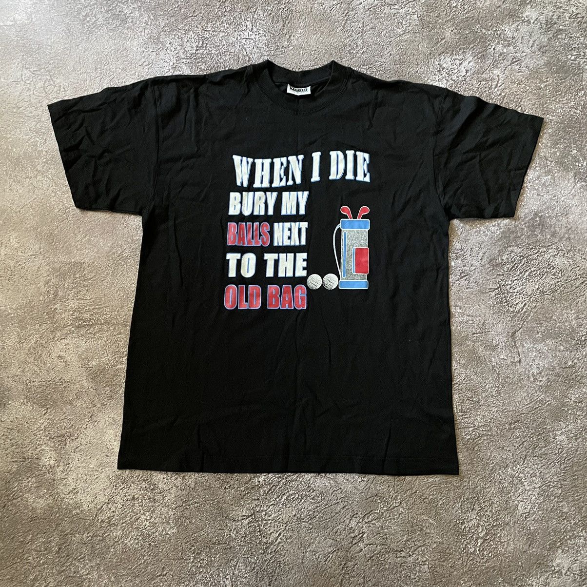 Vintage Vintage Y2K ADULT “ When I Die Bury My Balls “Buymypiece Tee Size US XL / EU 56 / 4 - 2 Thumbnail