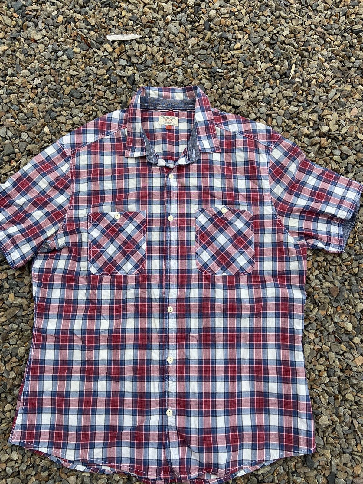 NEXT Next. Short sleeve shirt. Vintage. 1982 Size US L / EU 52-54 / 3 - 1 Thumbnail
