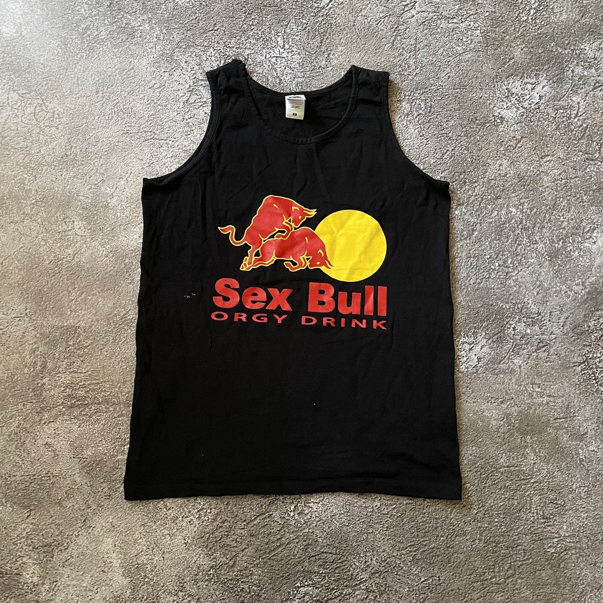 Vintage Vintage Y2K Sex Bull Graphic Tee Skate Streetwear Black M Size US M / EU 48-50 / 2 - 2 Thumbnail