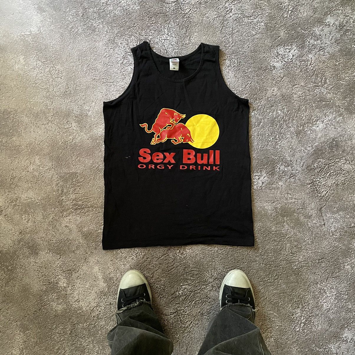 Vintage Vintage Y2K Sex Bull Graphic Tee Skate Streetwear Black M Size US M / EU 48-50 / 2 - 1 Thumbnail