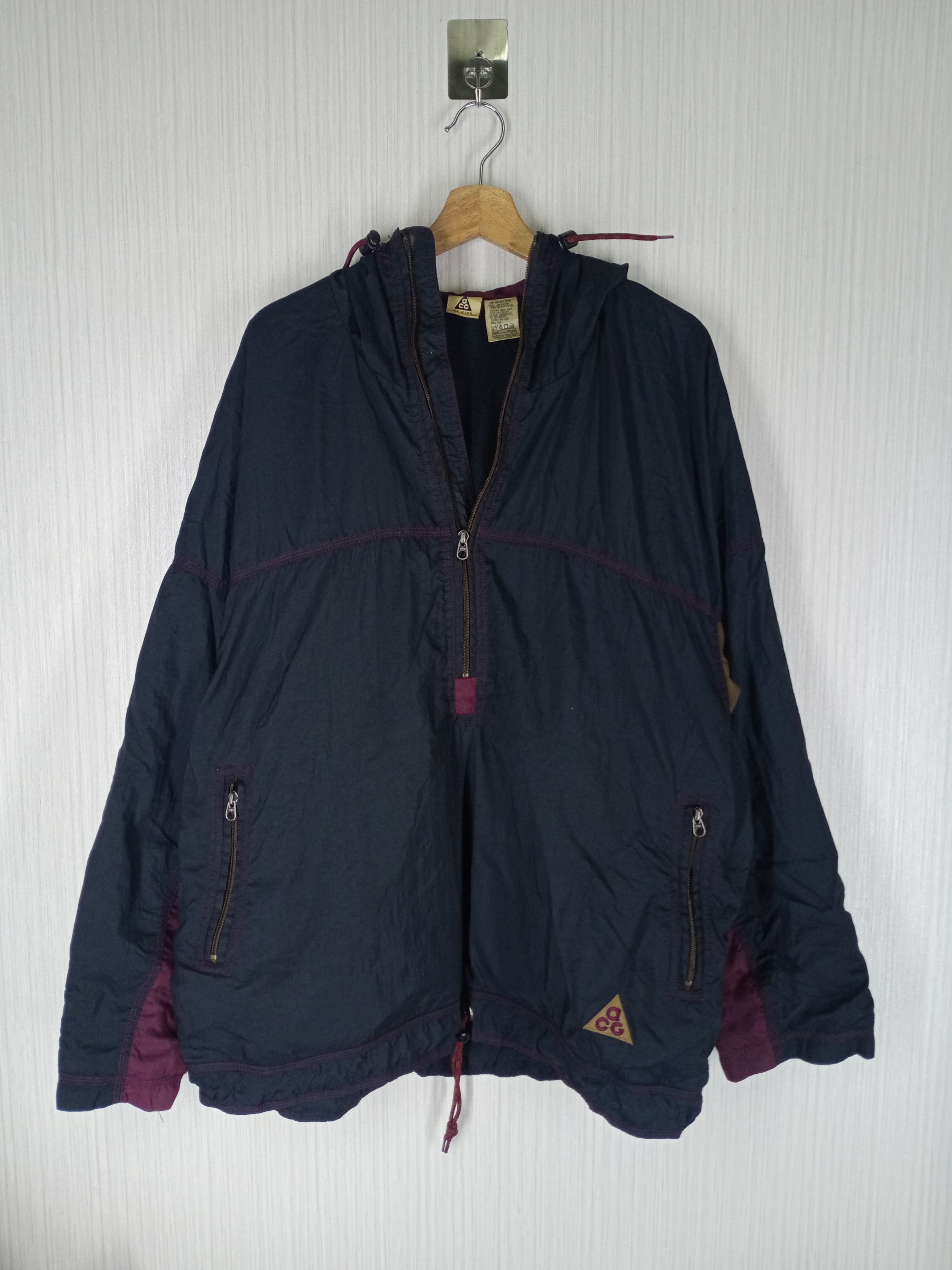 Nike ACG Rare Vintage 90s Nike ACG Anorak Half Zipper Jacket Size US L / EU 52-54 / 3 - 2 Thumbnail