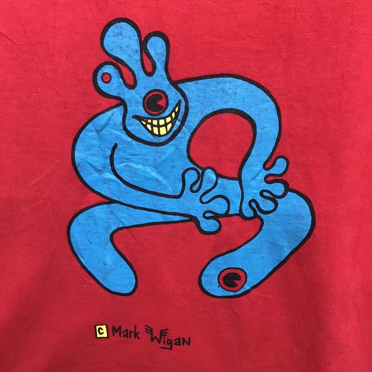 Vintage Rare!! Vintage Mark Wigan Art Tee Size US L / EU 52-54 / 3 - 5 Thumbnail
