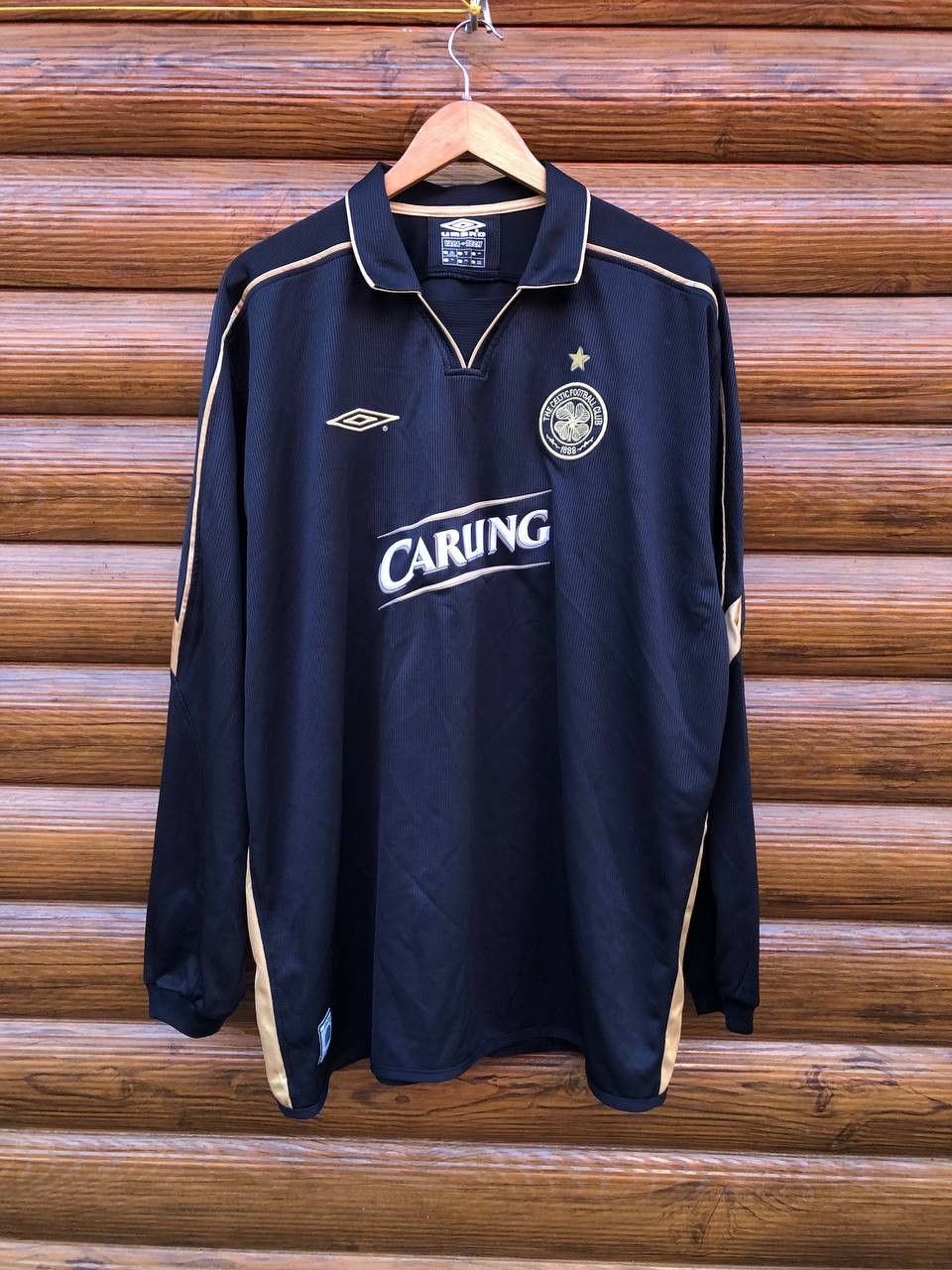 UMBRO CELTIC 2004 AWAY JERSEY BLACK - Soccer Plus