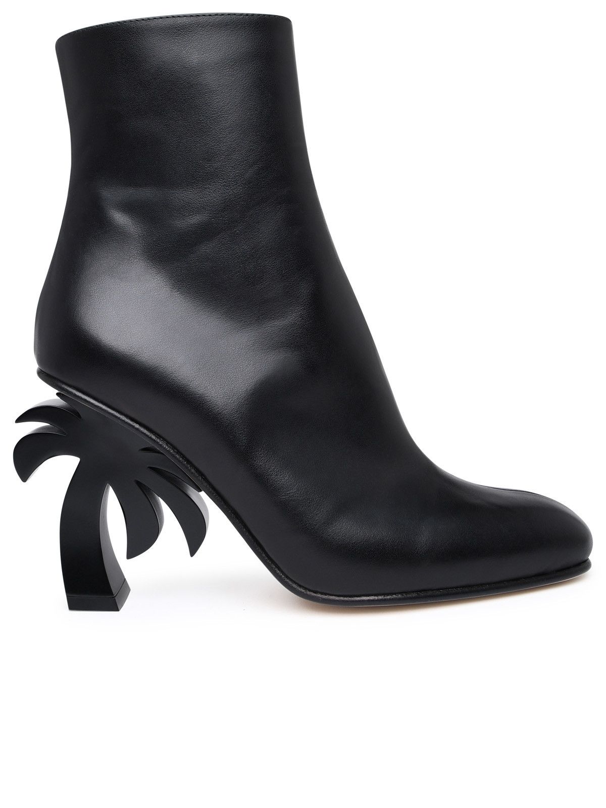 Palm Angels Black Leather Ankle Boots | Grailed