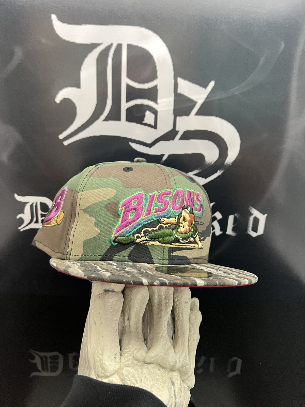 7 3/8 - Buffalo Bisons Camo Woodland New Era 5950 Fitted Hat