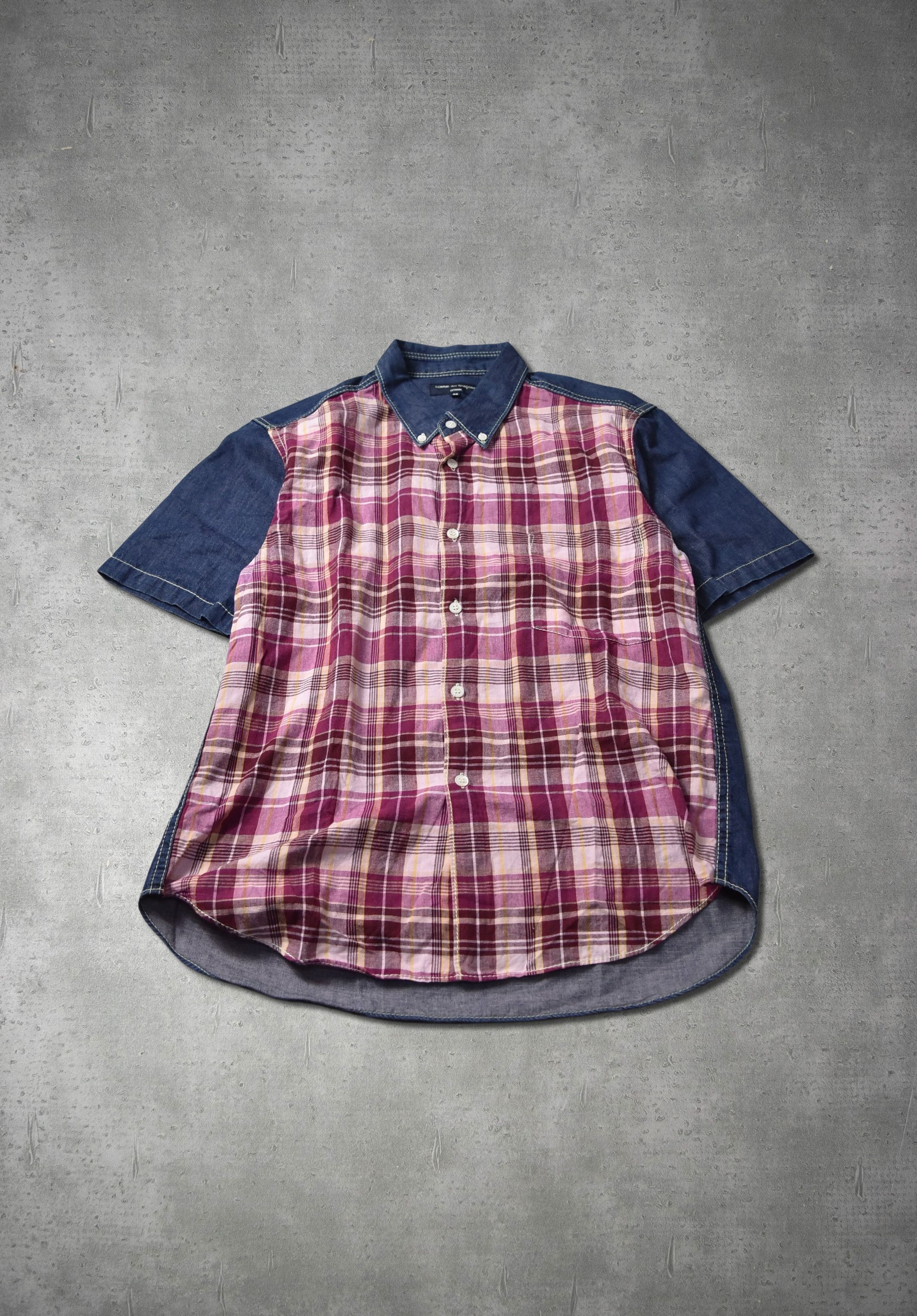 denim check shirt rebuild shirt 28859 - 844 71