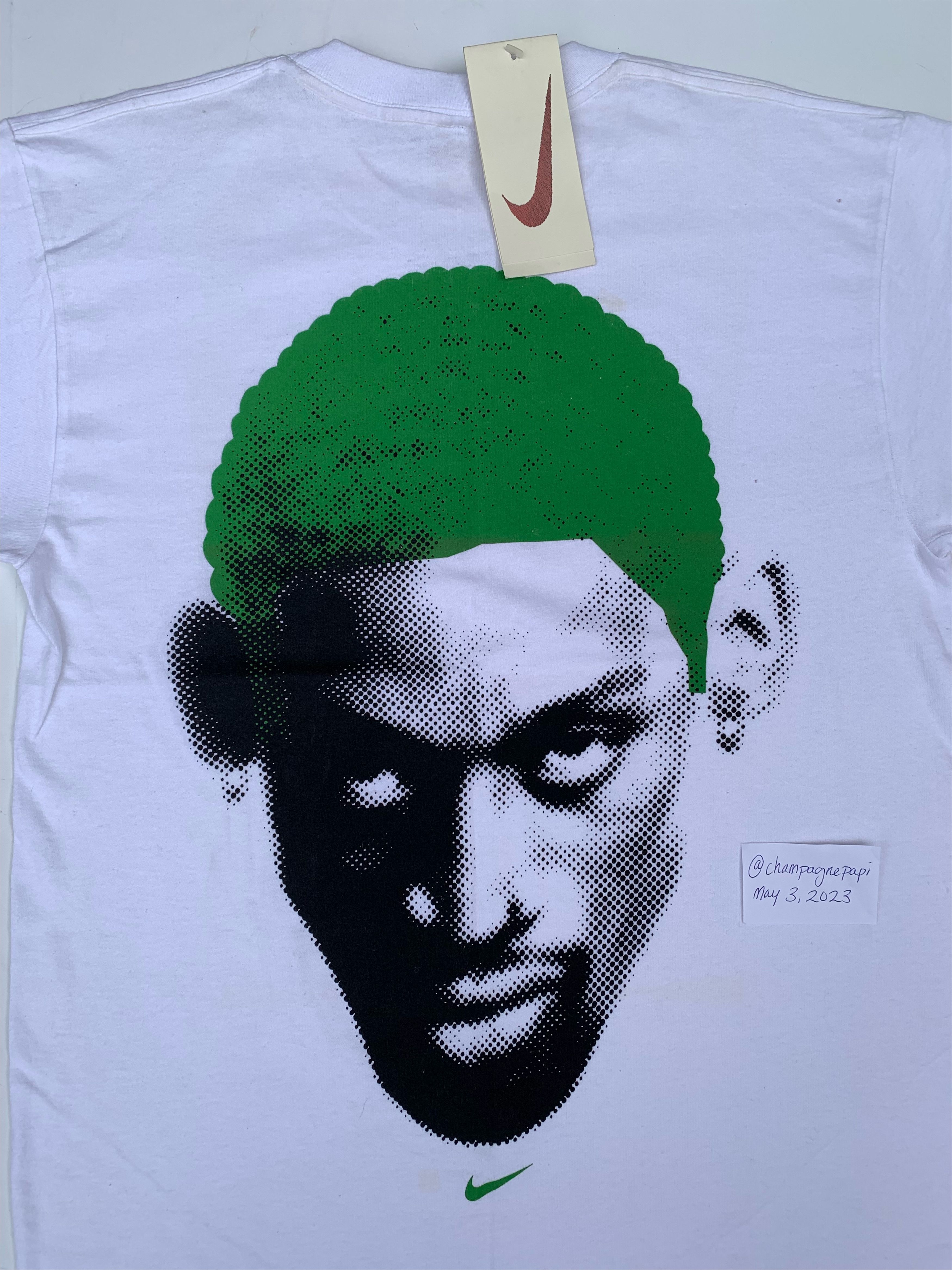 Nike Vintage 90s BNWT Rare Big Face Dennis Rodman Nike Swoosh Size US M / EU 48-50 / 2 - 8 Thumbnail