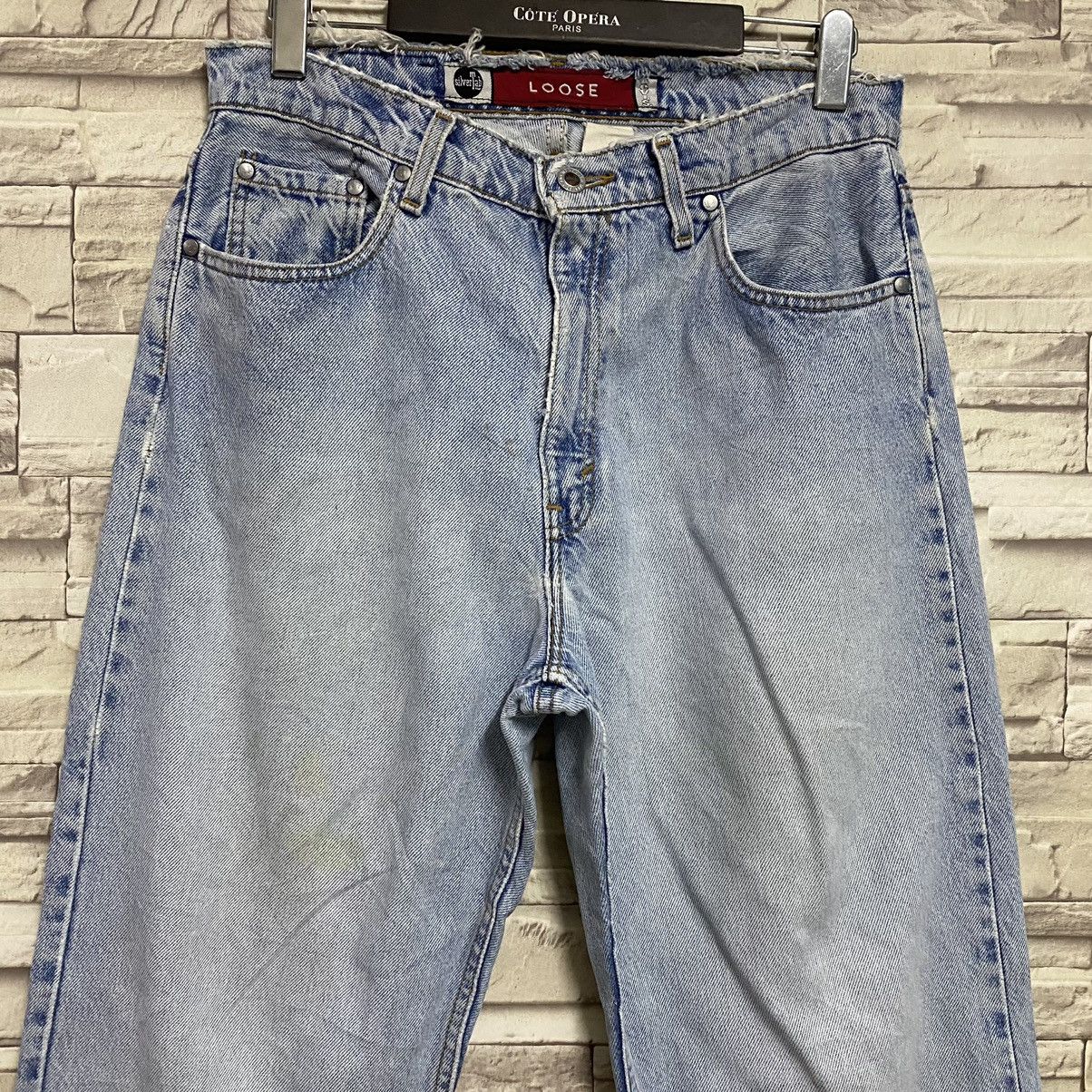 Levi's Vintage 90s Levis Silvertab Loose Jeans Distressed 30x30 Size US 30 / EU 46 - 4 Thumbnail