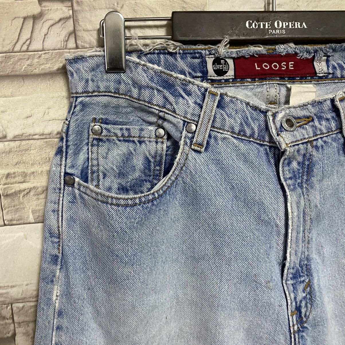 Levi's Vintage 90s Levis Silvertab Loose Jeans Distressed 30x30 Size US 30 / EU 46 - 6 Thumbnail