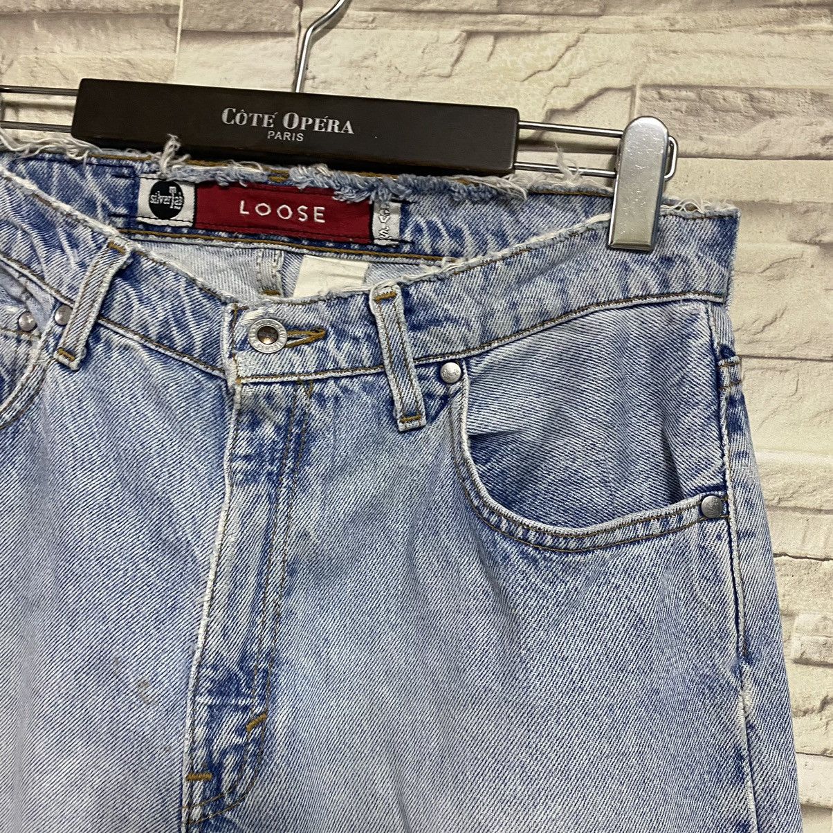 Levi's Vintage 90s Levis Silvertab Loose Jeans Distressed 30x30 Size US 30 / EU 46 - 7 Thumbnail