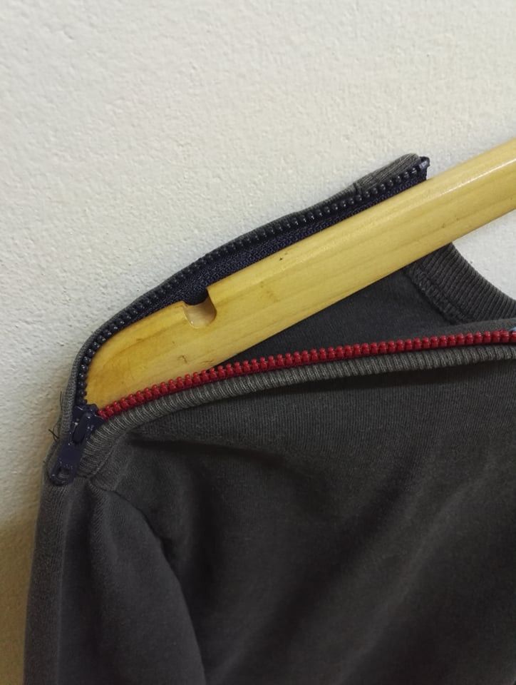 Japanese Brand Vtg Ships Japan Plain Gray Colour Zip over Shoulder Size US M / EU 48-50 / 2 - 4 Thumbnail