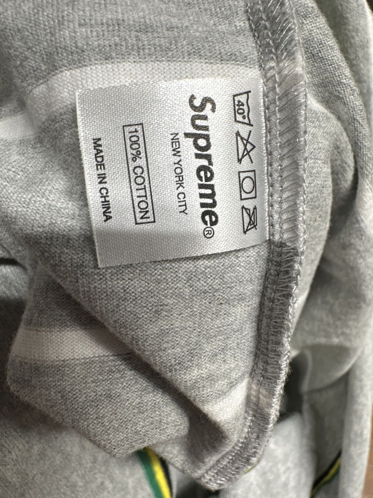 Supreme Supreme Grey Striped Long Sleeve Shirt Large Size US L / EU 52-54 / 3 - 4 Thumbnail