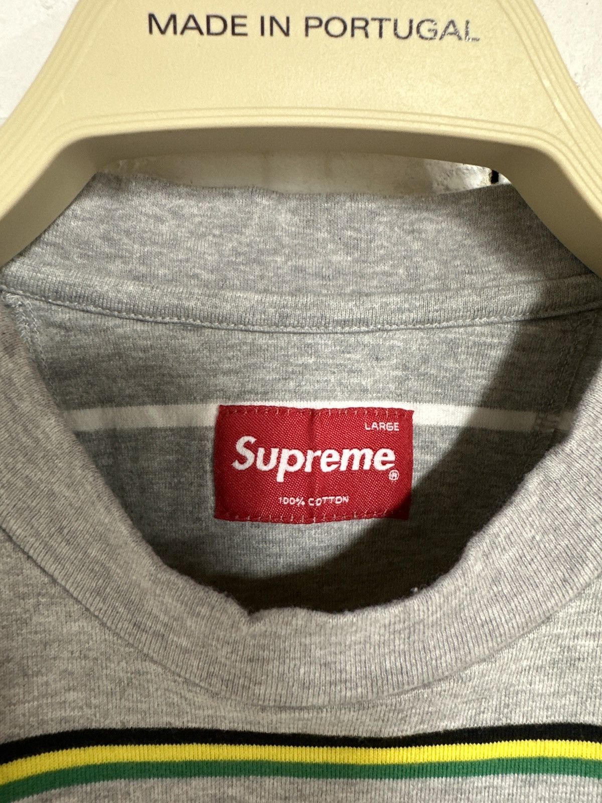 Supreme Supreme Grey Striped Long Sleeve Shirt Large Size US L / EU 52-54 / 3 - 2 Thumbnail
