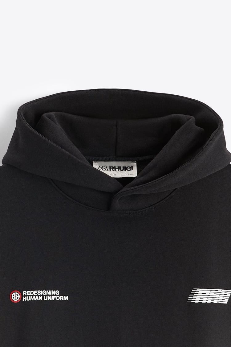 Rhude × Zara RHUDE x Zara NEW black logo hoodie sweatshirt Size US XL / EU 56 / 4 - 19 Thumbnail