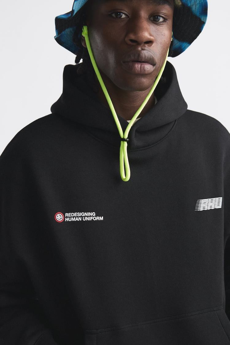 Rhude × Zara RHUDE x Zara NEW black logo hoodie sweatshirt Size US XL / EU 56 / 4 - 4 Thumbnail