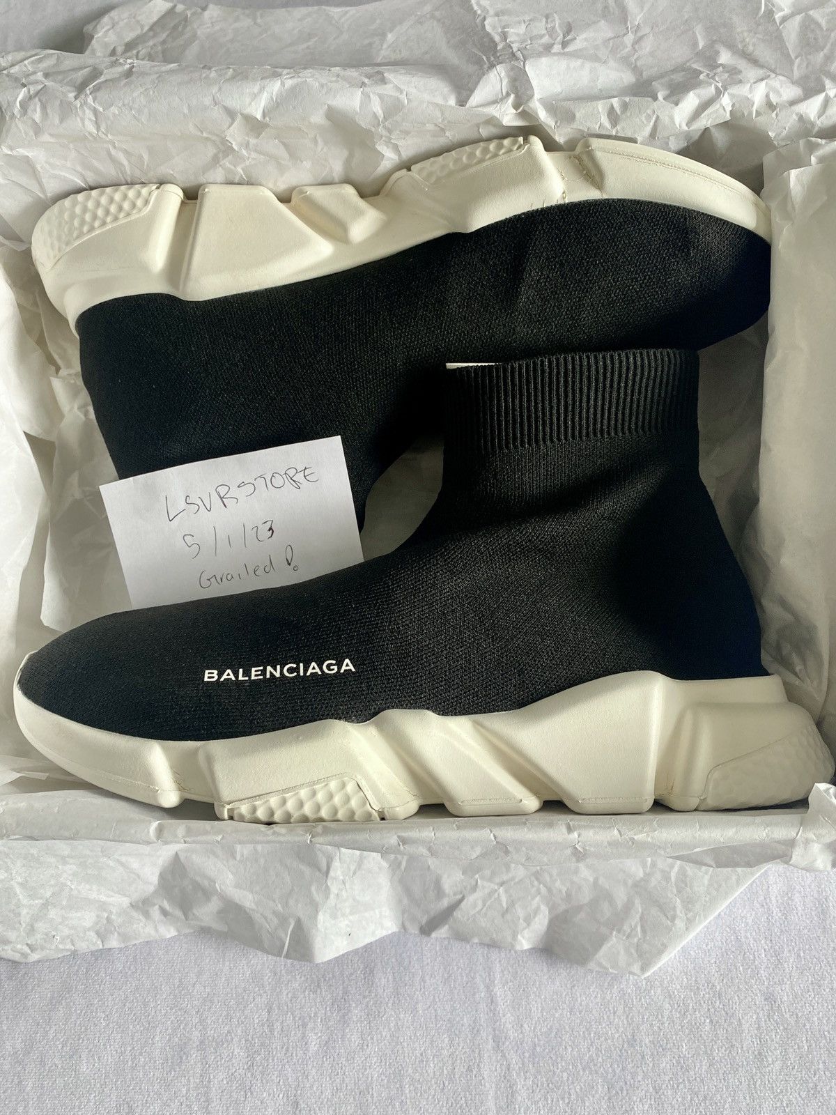 Balenciaga speed hot sale trainer tts