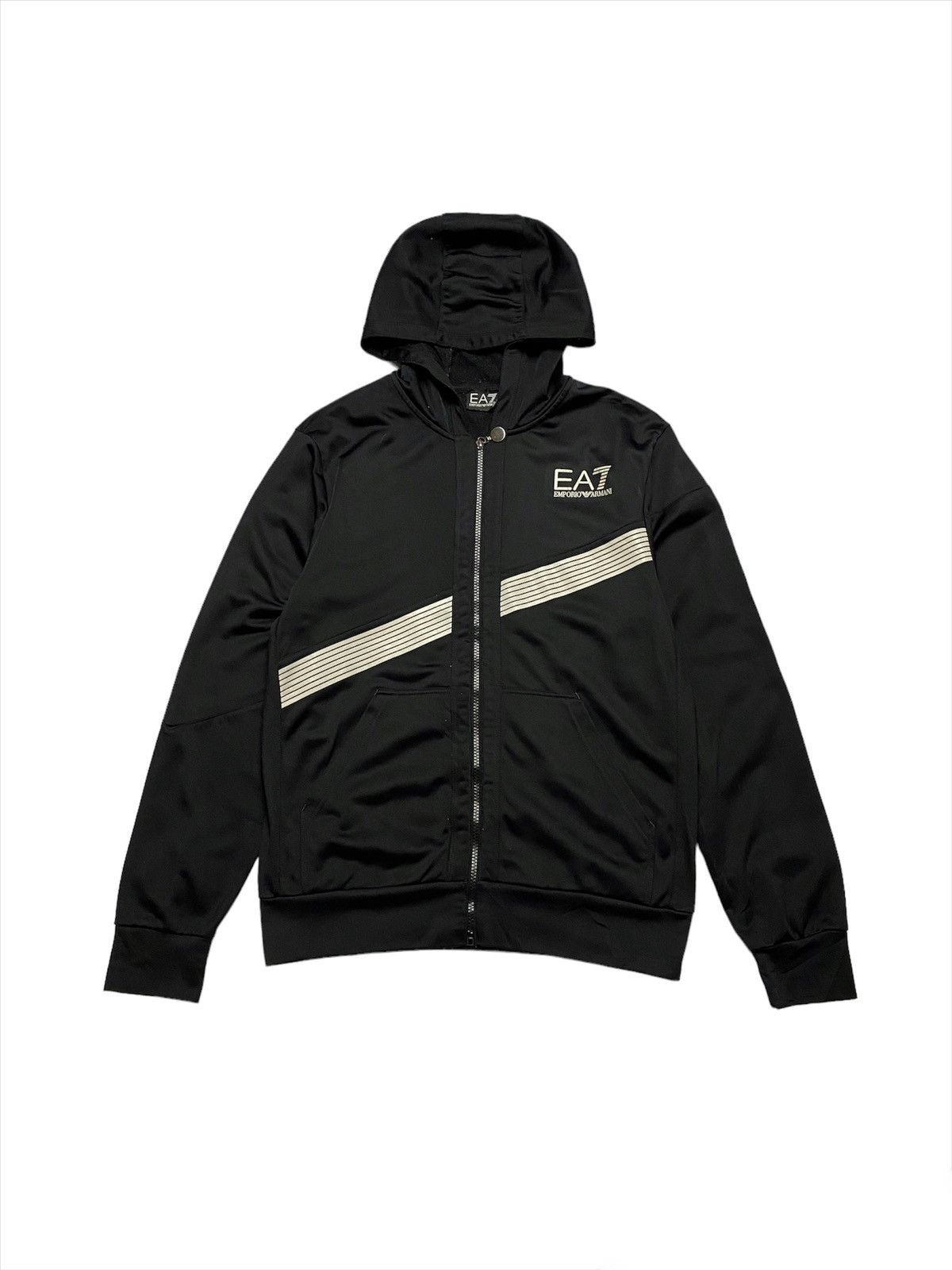 Emporio Armani Emporio Armani EA7 Black Hoodie Jacket Size US S / EU 44-46 / 1 - 1 Thumbnail