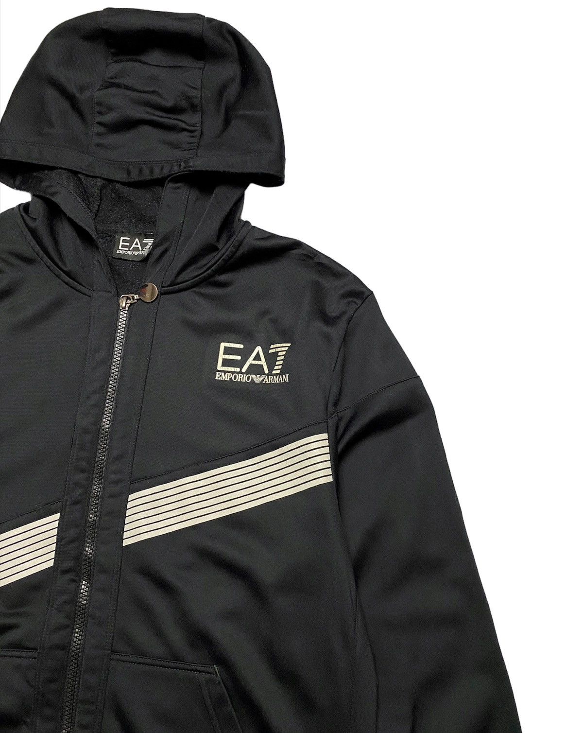 Emporio Armani Emporio Armani EA7 Black Hoodie Jacket Size US S / EU 44-46 / 1 - 3 Thumbnail