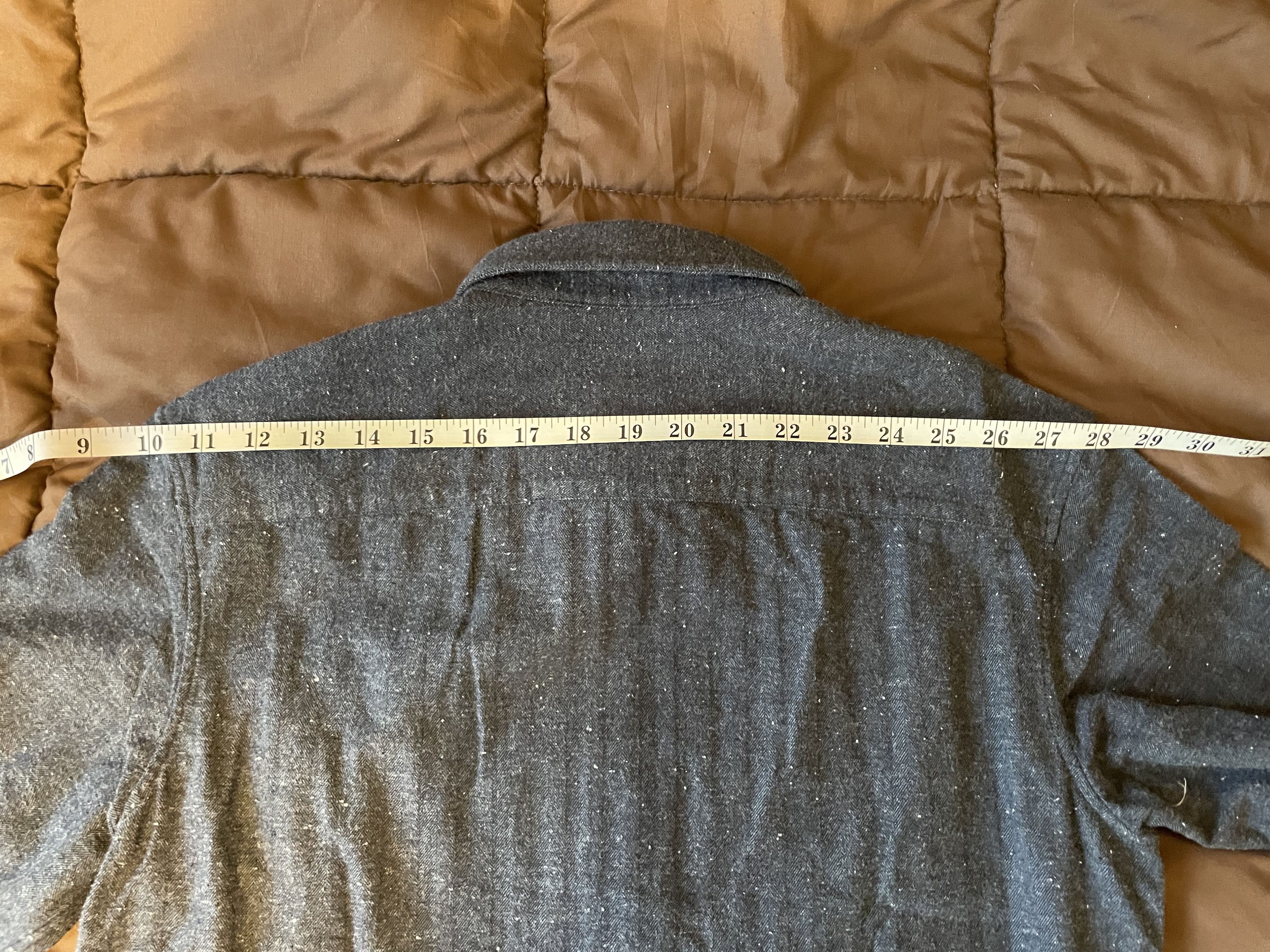 Club Monaco Donegal Herringbone Speckled Button Down - Midnight Blue Size US S / EU 44-46 / 1 - 8 Thumbnail