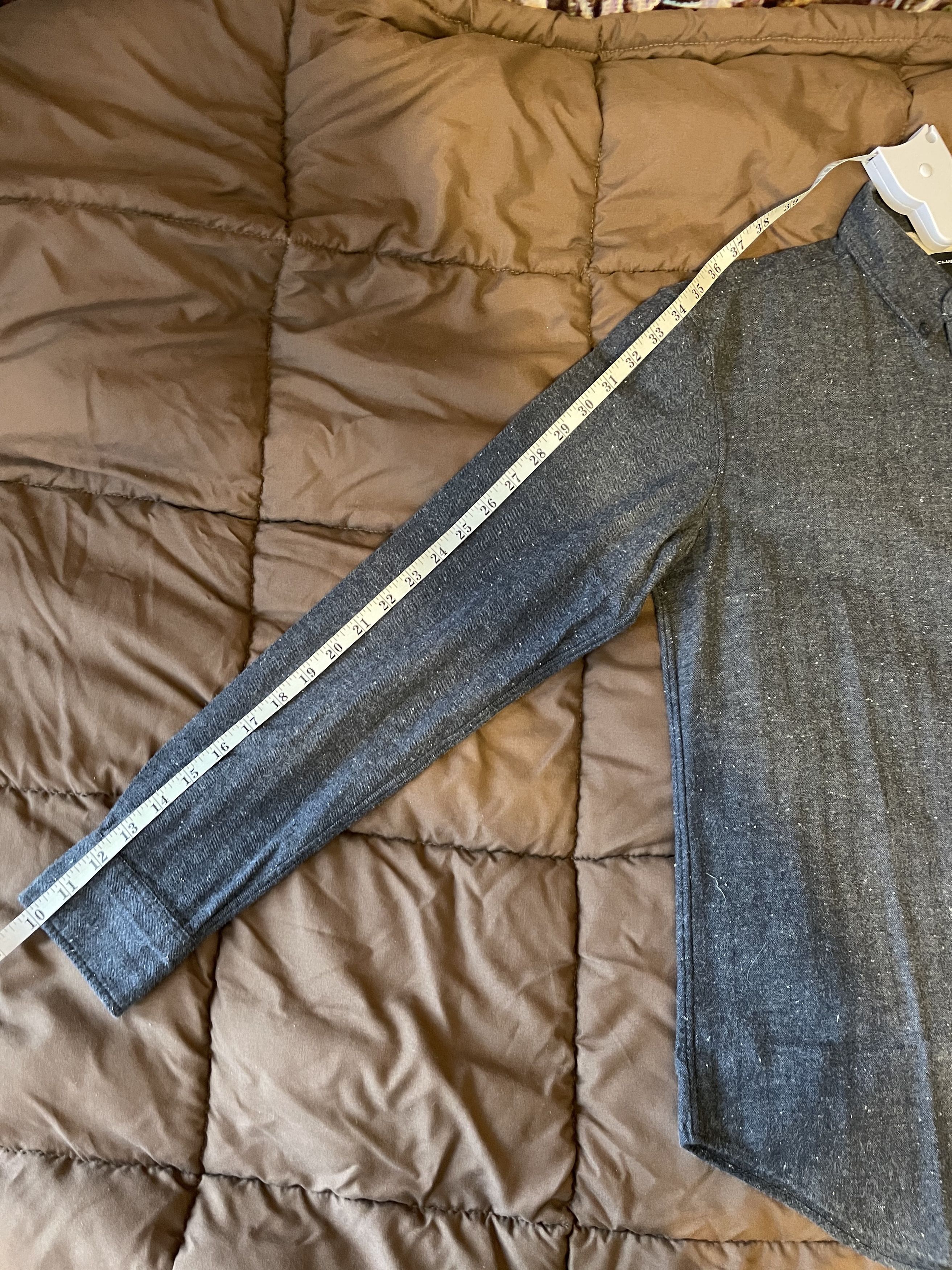 Club Monaco Donegal Herringbone Speckled Button Down - Midnight Blue Size US S / EU 44-46 / 1 - 6 Thumbnail
