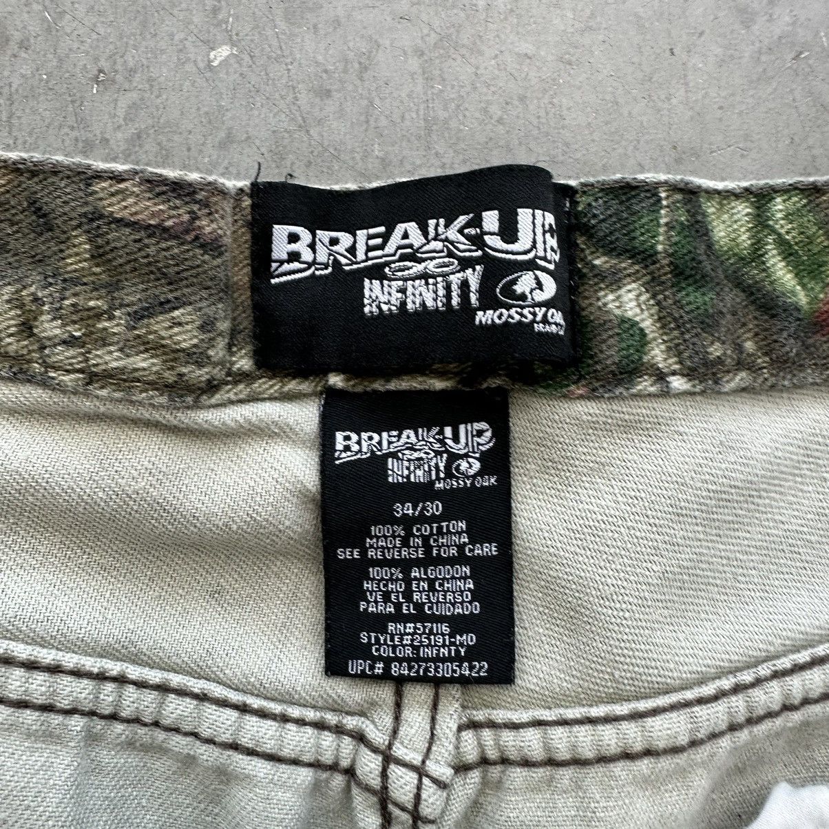 Vintage Crazy Vintage Y2K Mossy Oak Camo Pants Double Knee Essential Size US 34 / EU 50 - 3 Thumbnail