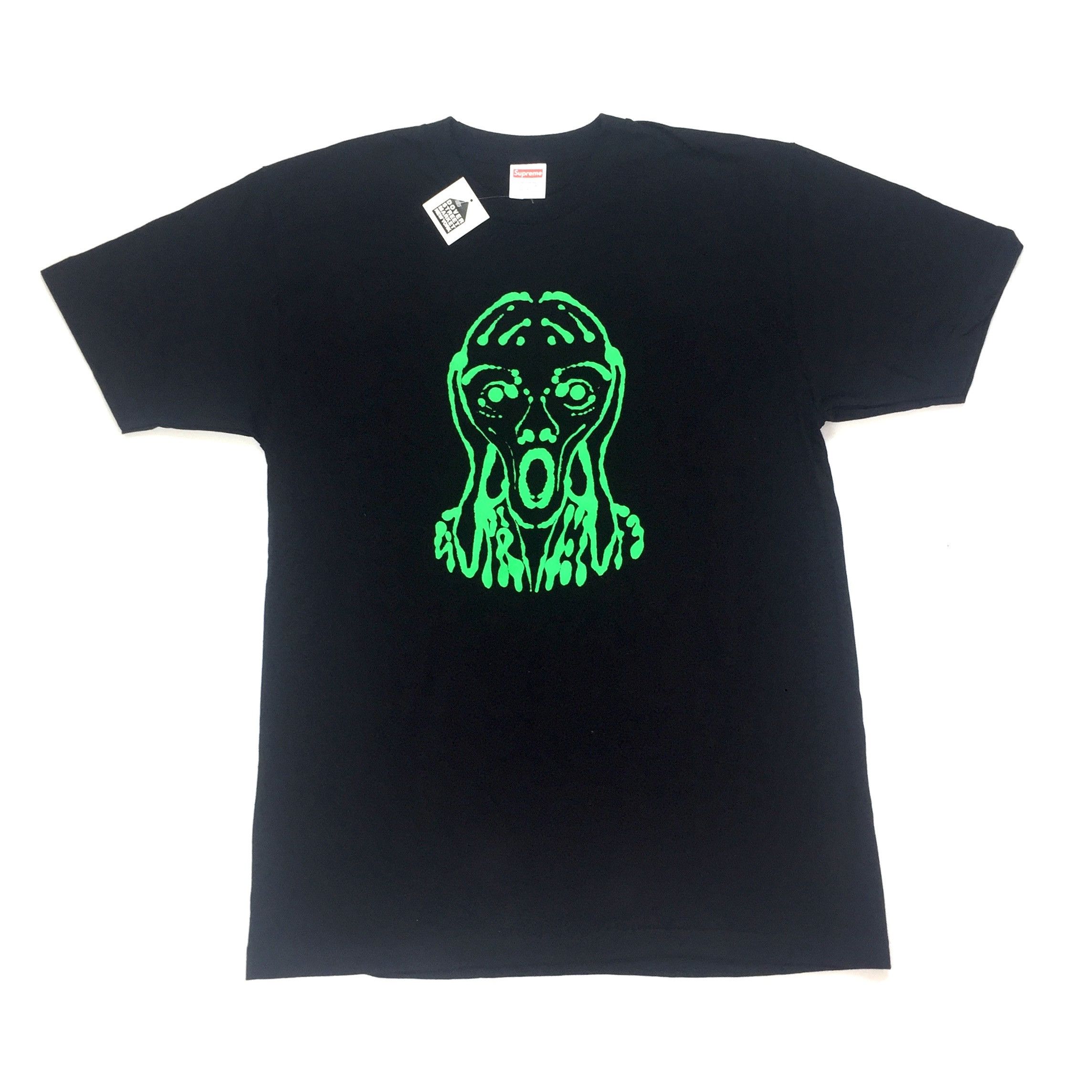 Supreme SS17 Black Scream Print T-Shirt DS