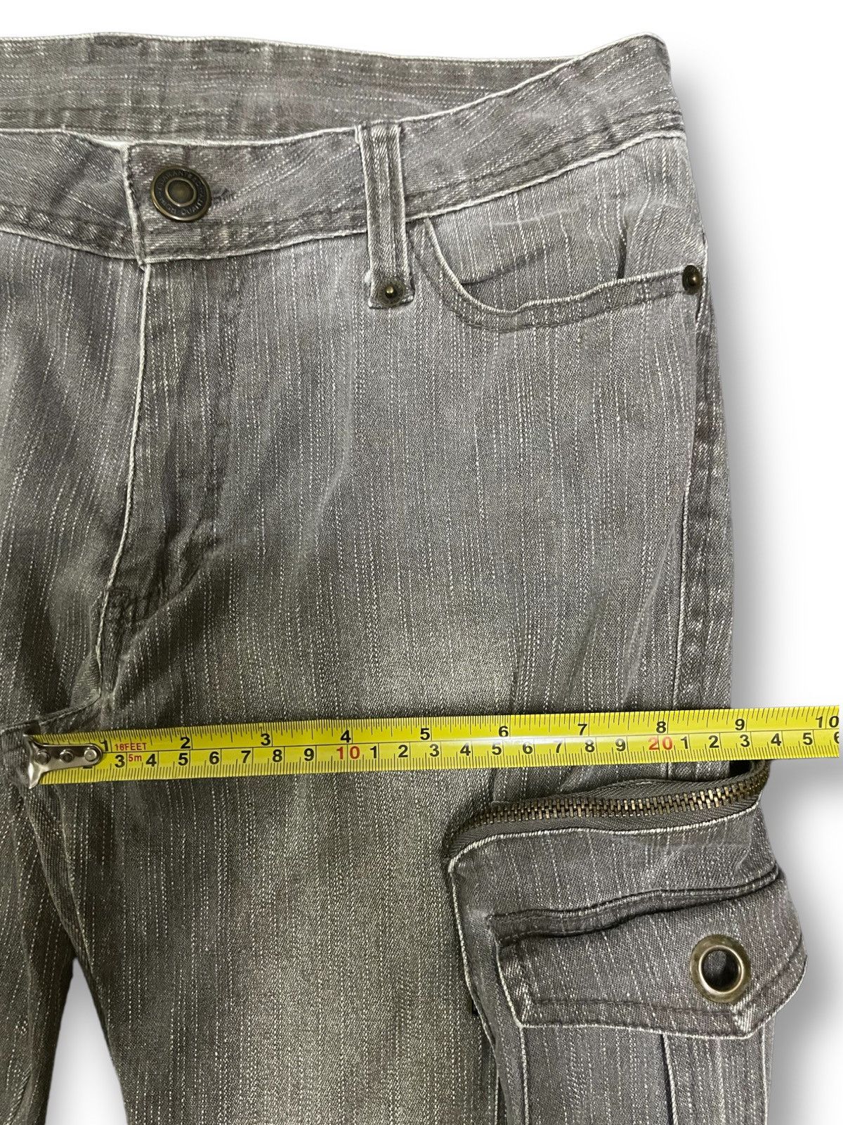 Hysteric Glamour Vintage Japanese Brand Multi Pocket Cargo Flare Jeans Size US 28 / EU 44 - 13 Thumbnail