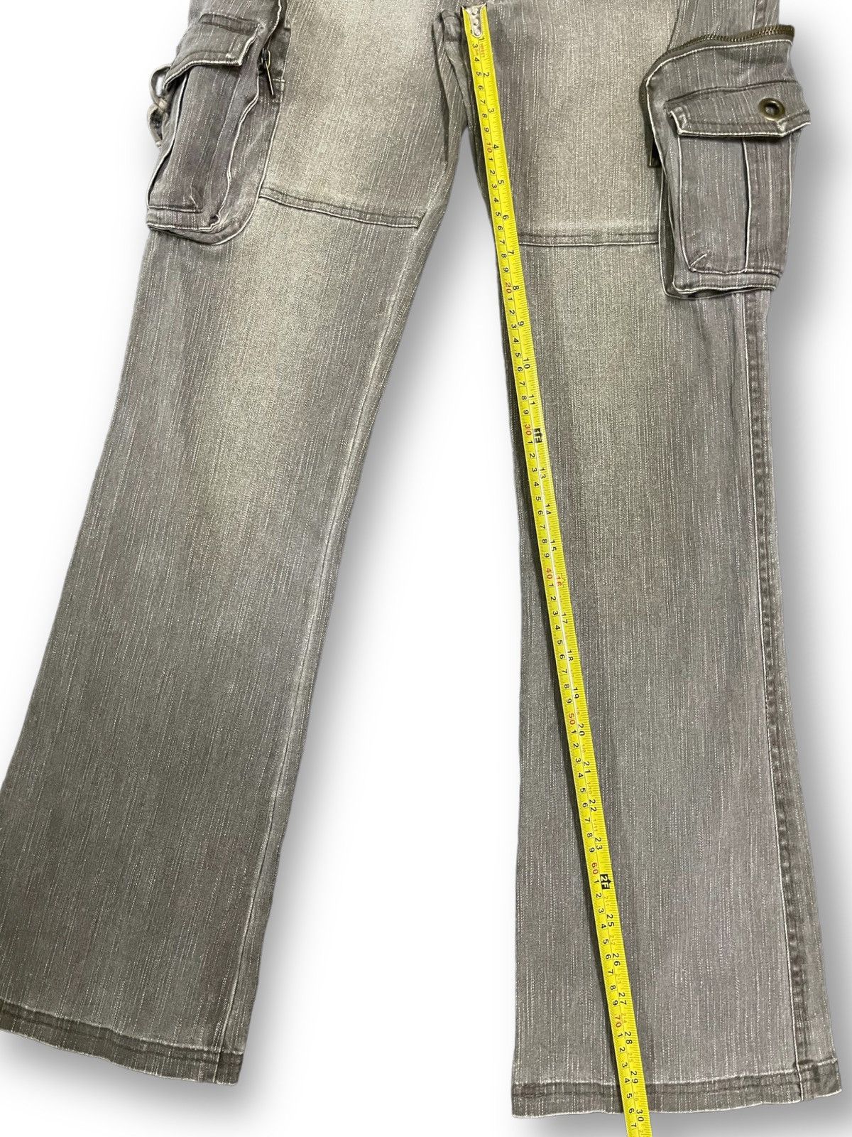 Hysteric Glamour Vintage Japanese Brand Multi Pocket Cargo Flare Jeans Size US 28 / EU 44 - 12 Thumbnail