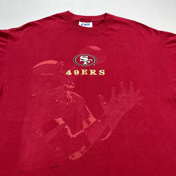 CustomCat San Francisco 49ers Retro 90's NFL T-Shirt Red / XL