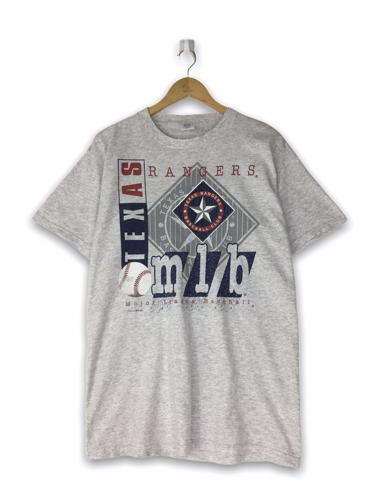 image of 1998 Mlb Rangers Texas in Grey, Men's (Size Large)
