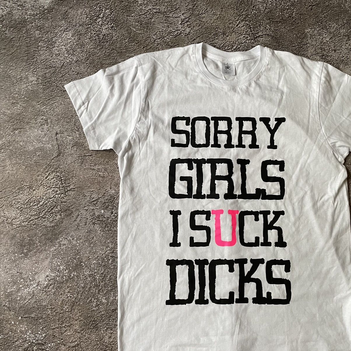 Vintage Vintage Y2K ADULT “Sorry Girls I Suck Dick “ Buymypiece Tee Size US L / EU 52-54 / 3 - 4 Thumbnail