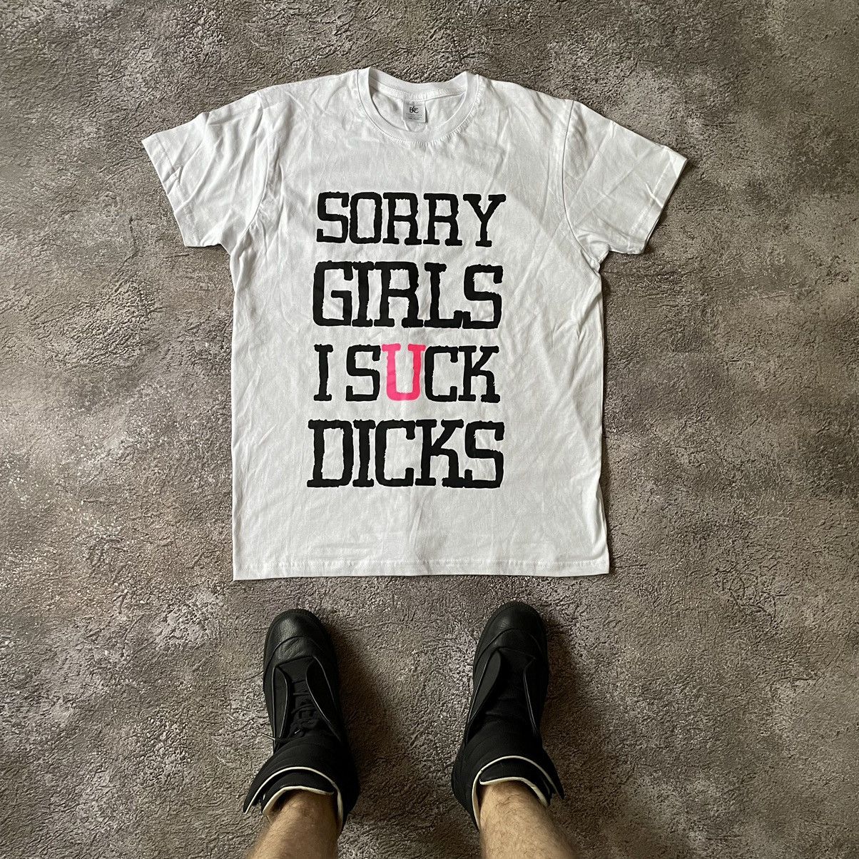 Vintage Vintage Y2K ADULT “Sorry Girls I Suck Dick “ Buymypiece Tee Size US L / EU 52-54 / 3 - 1 Thumbnail