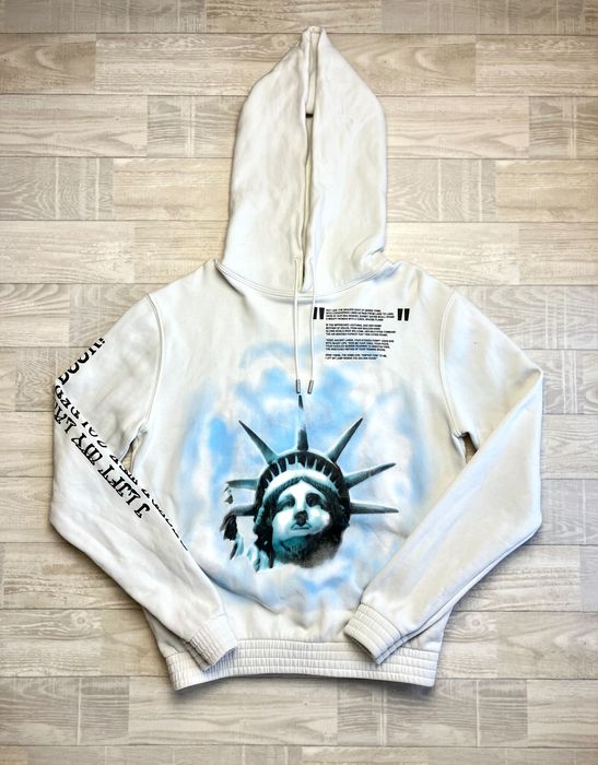 Off white cheap liberty hoodie