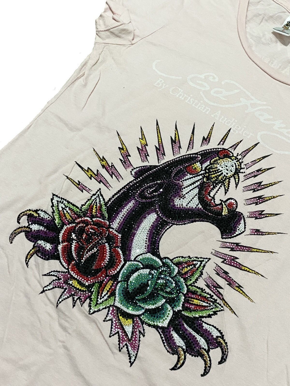 Ed Hardy Vintage y2k Ed hardy by Christian Audigier T shirt Size L / US 10 / IT 46 - 3 Thumbnail