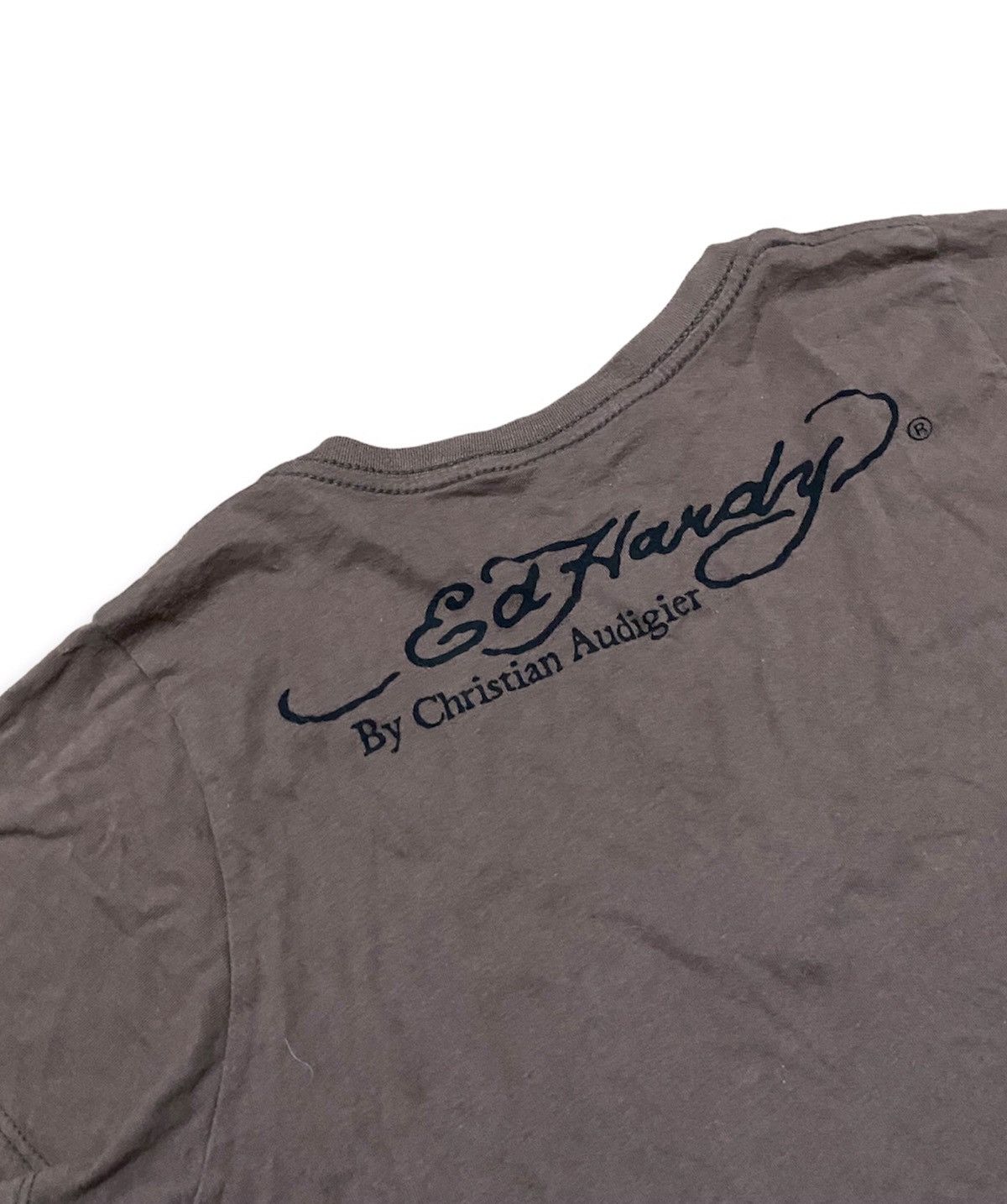 Ed Hardy Vintage y2k Ed hardy by Christian Audigier T shirt Size L / US 10 / IT 46 - 9 Thumbnail