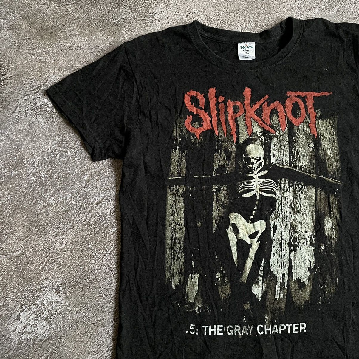 Vintage Vintage Y2K Slipknot Band Tee Graphic Faded Black Punk M Size US M / EU 48-50 / 2 - 4 Thumbnail