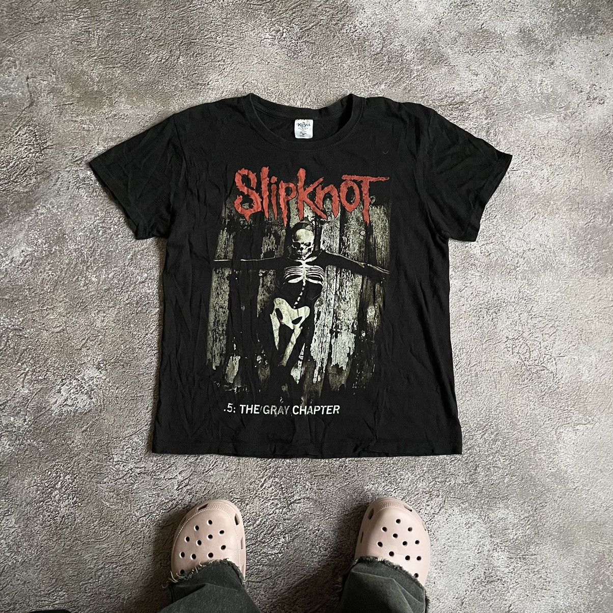 Vintage Vintage Y2K Slipknot Band Tee Graphic Faded Black Punk M Size US M / EU 48-50 / 2 - 1 Thumbnail