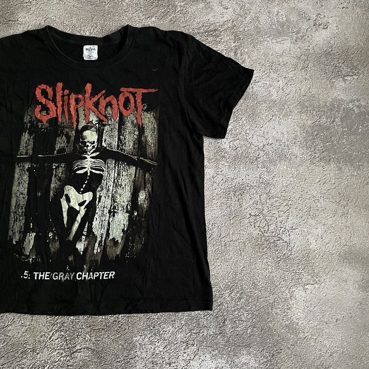Vintage Vintage Y2K Slipknot Band Tee Graphic Faded Black Punk M Size US M / EU 48-50 / 2 - 2 Thumbnail