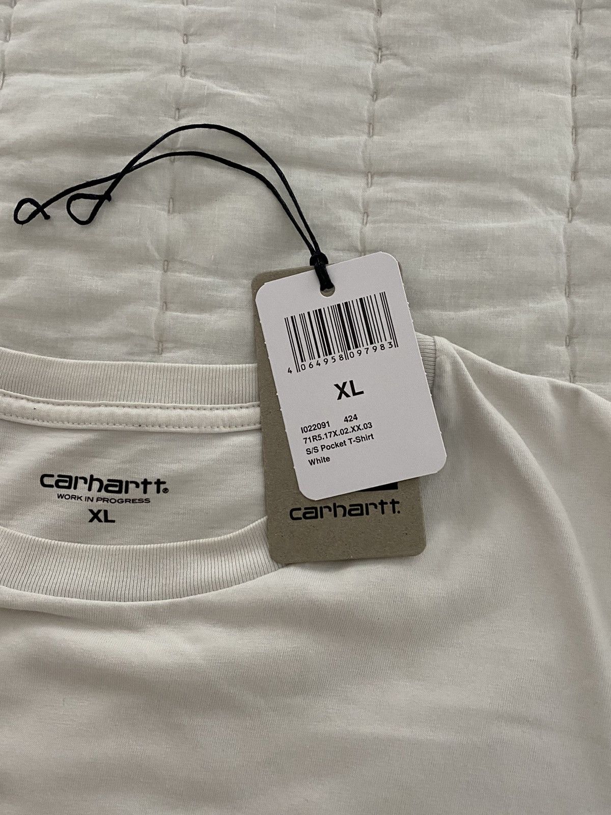 Carhartt Wip Carhartt WIP Pocket T-shirt White XL Size US XL / EU 56 / 4 - 6 Thumbnail