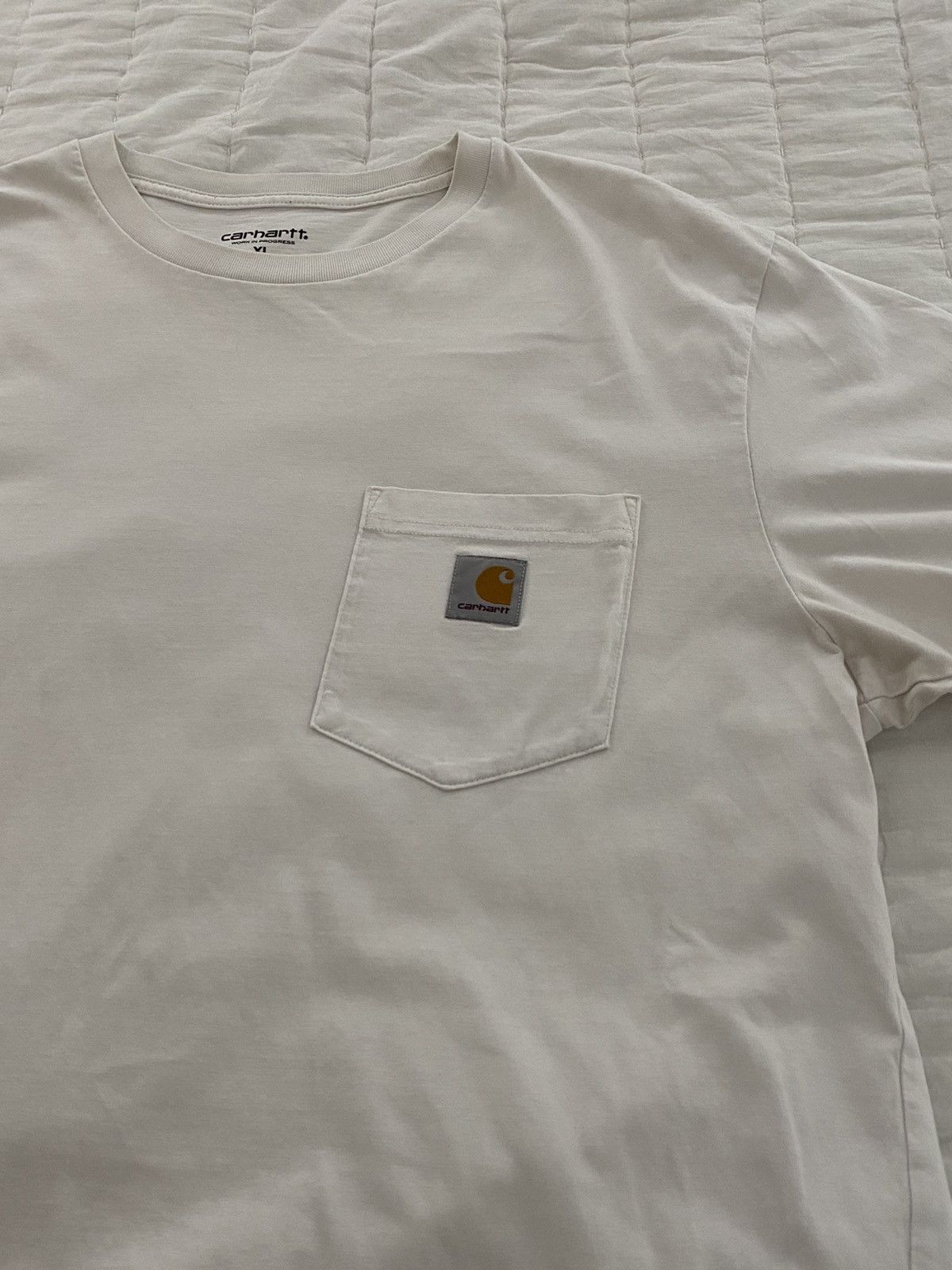 Carhartt Wip Carhartt WIP Pocket T-shirt White XL Size US XL / EU 56 / 4 - 4 Thumbnail