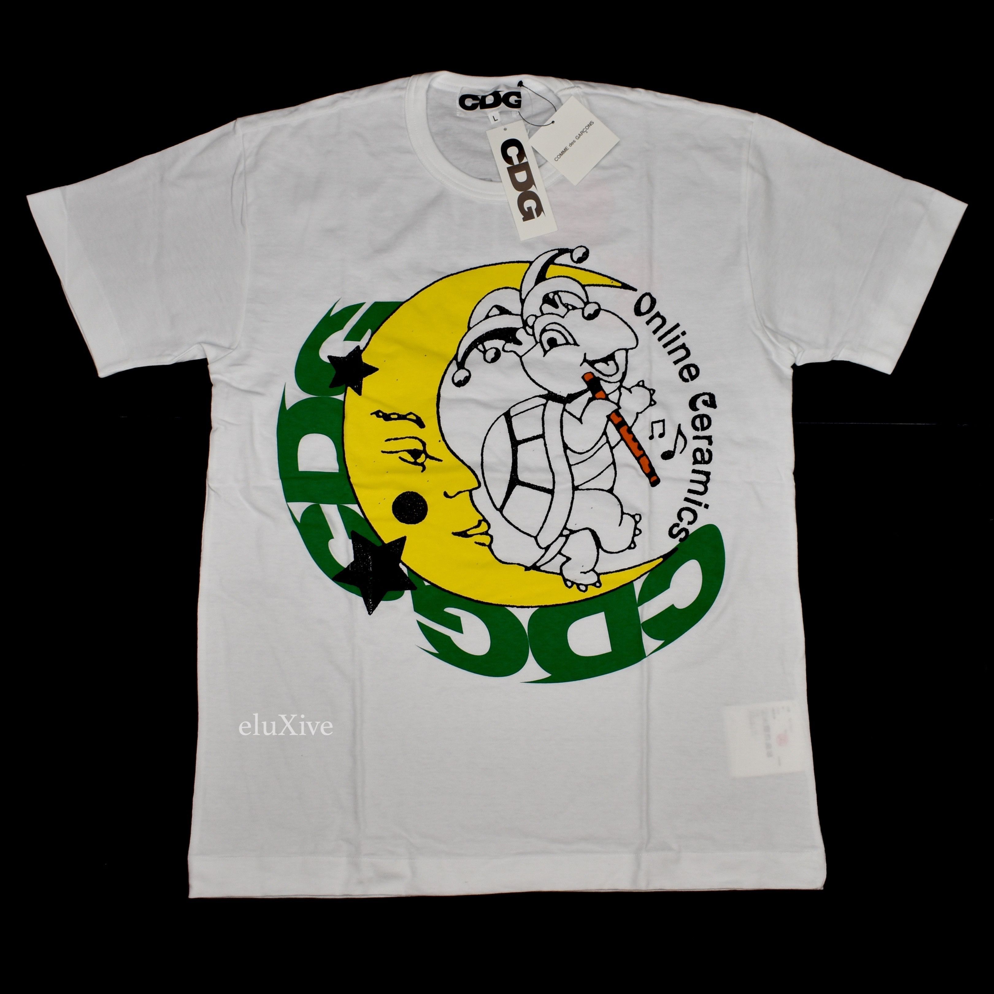 Comme des Garcons Short Sleeve White CDG 1986 ete logo print
