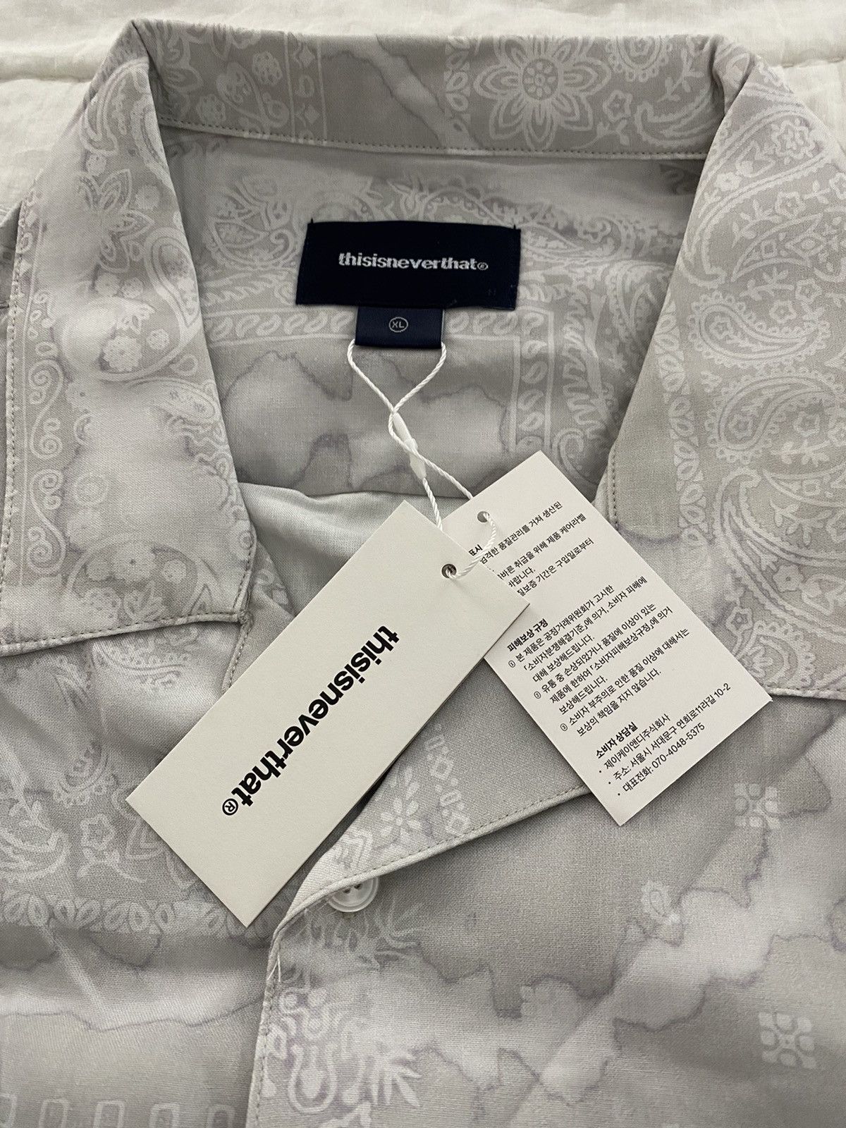 thisisneverthat Bandana Short Sleeve Shirt XL NWT Size US XL / EU 56 / 4 - 7 Thumbnail