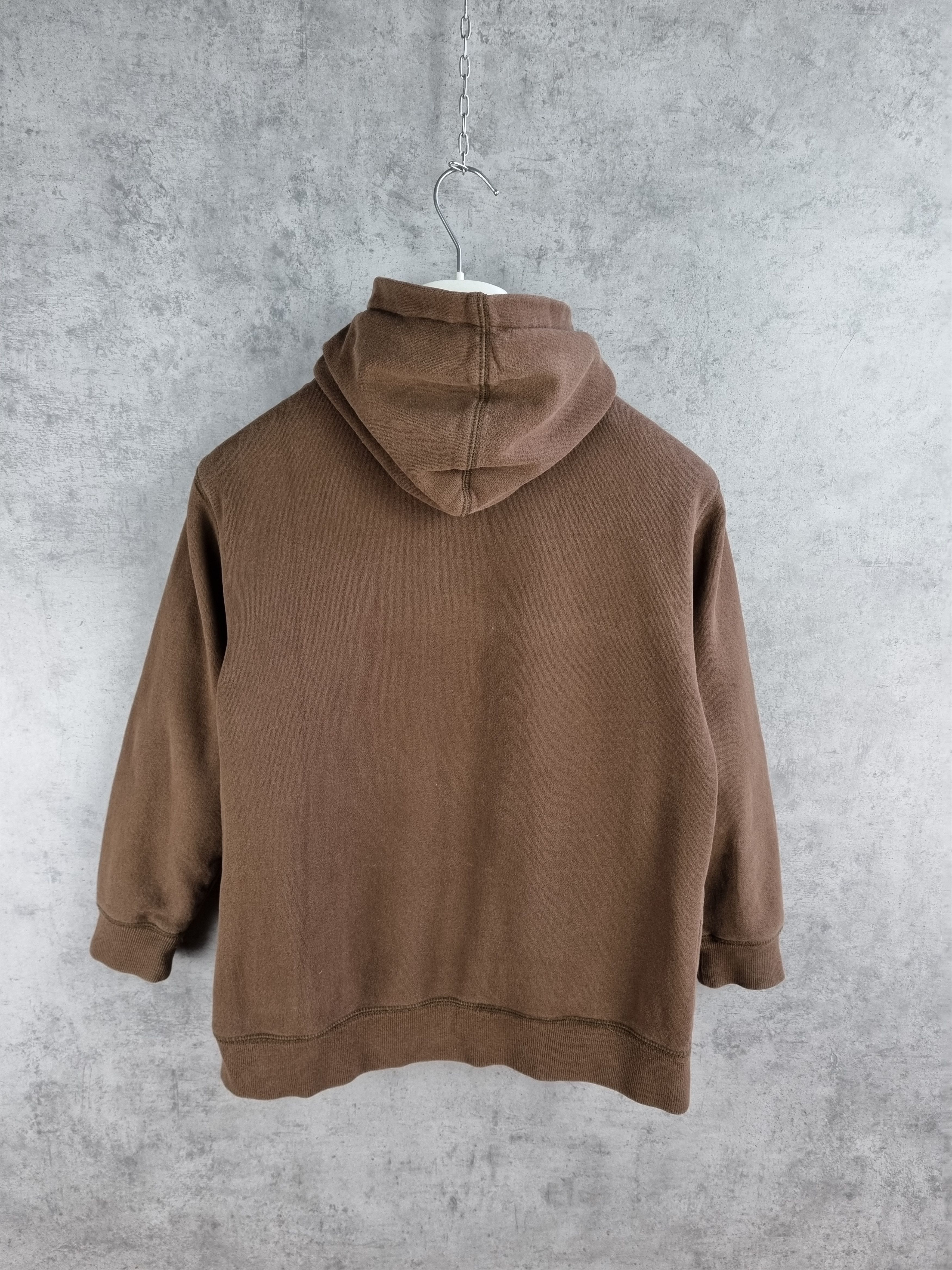 Gap Vintage GAP Spell out Logo Zip up Hoodie Brown Size US S / EU 44-46 / 1 - 4 Thumbnail