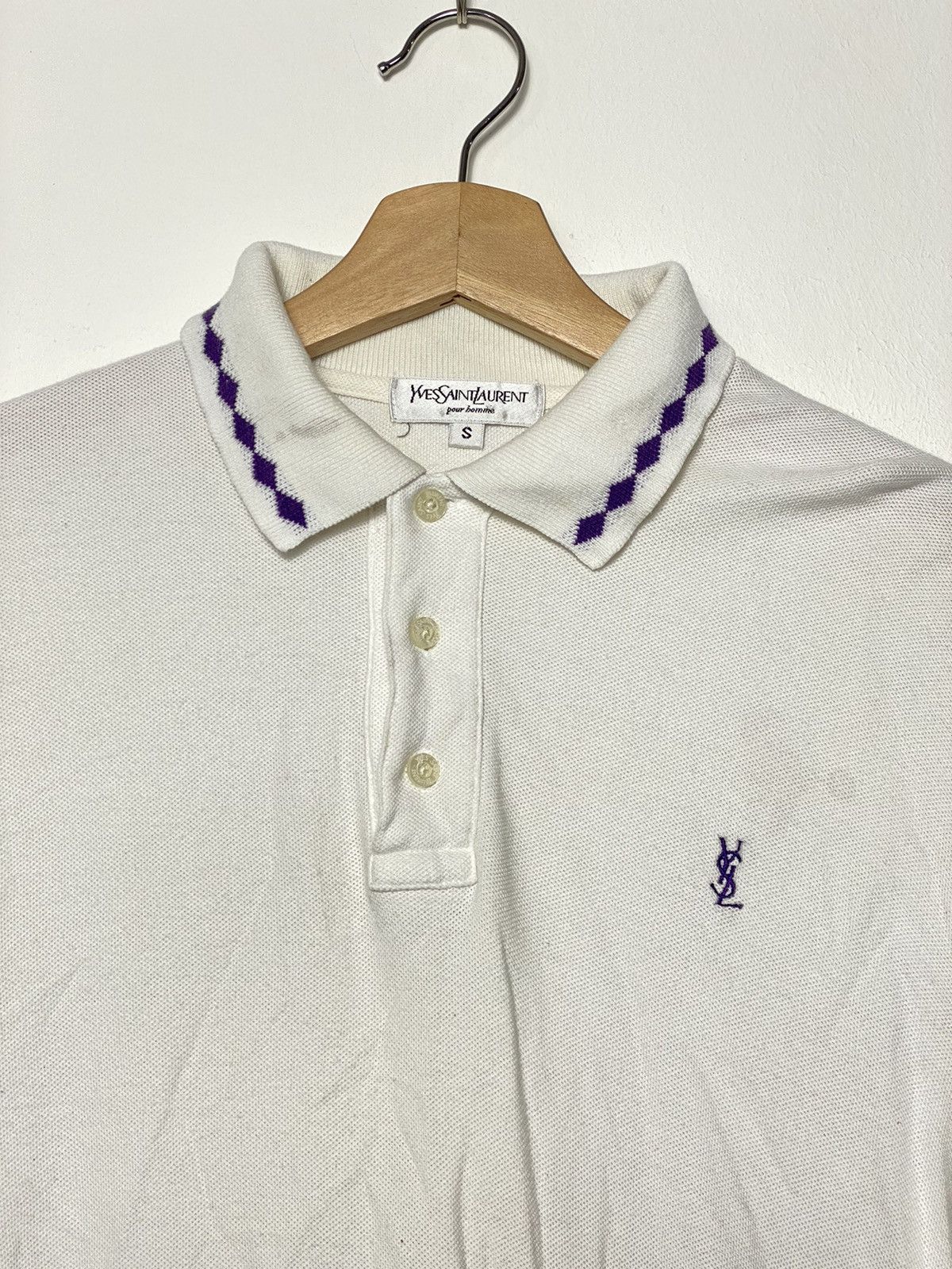 Vintage Vintage YSL Polo Longsleeves Size US S / EU 44-46 / 1 - 1 Thumbnail