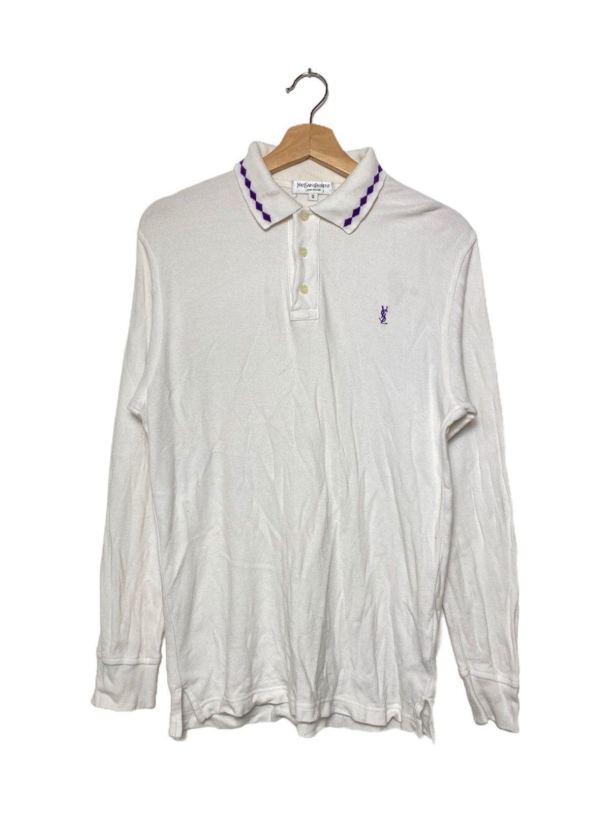 Vintage Vintage YSL Polo Longsleeves Size US S / EU 44-46 / 1 - 2 Thumbnail
