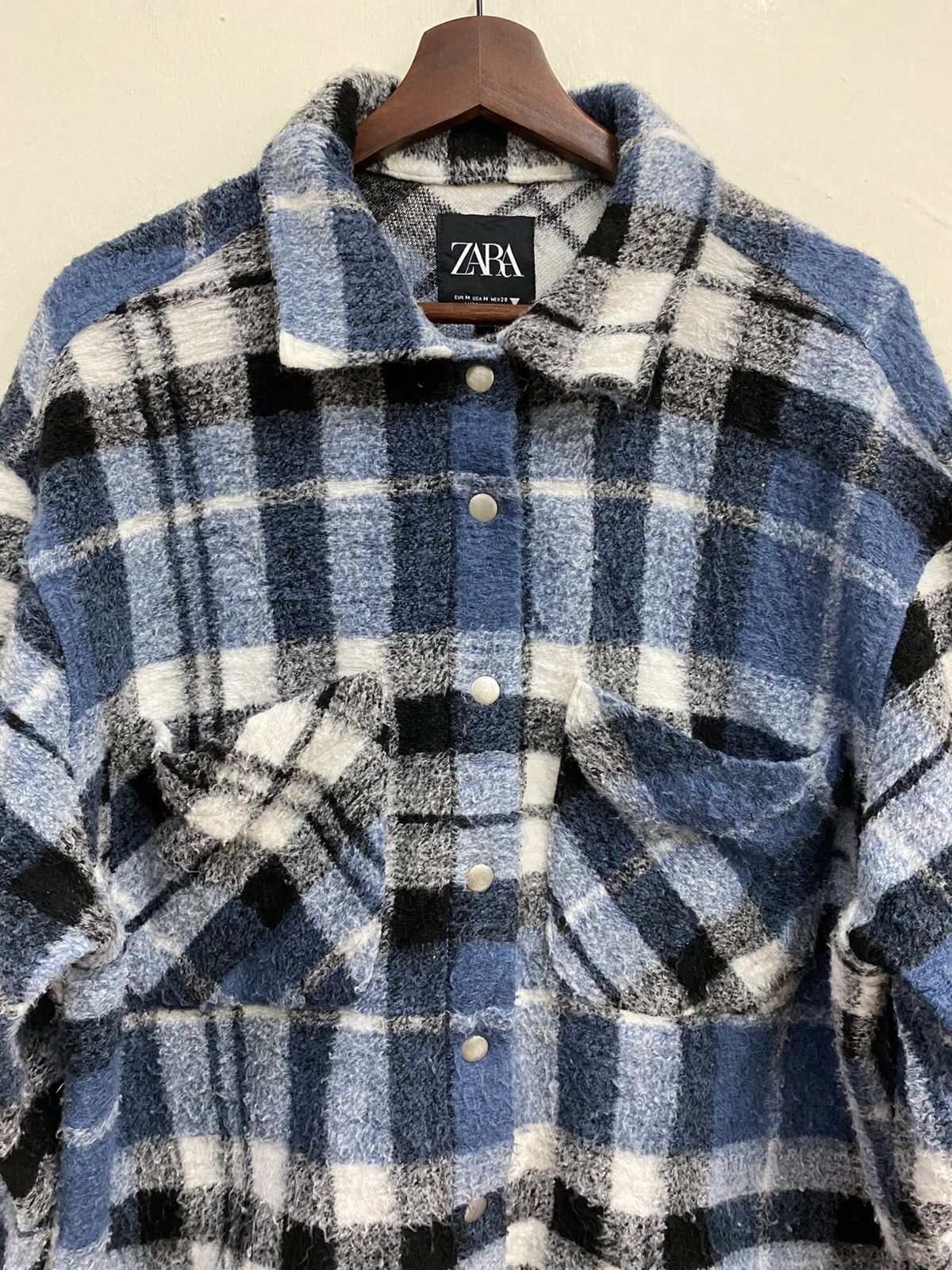 Flannel Zara Wool Fleece Checkered Flannel Size US M / EU 48-50 / 2 - 4 Thumbnail